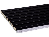 Decowall Acoustic zwart 260x30cm      2st