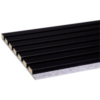 Decowall Acoustic zwart 260x30cm      2st