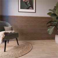 Decowall Acoust.walnoot 260x30cm     2st