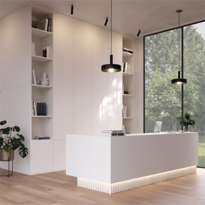 SPAANDER + 2 ZIJDEN LAMINAAT Front white 025 CST Pearl = 19MM