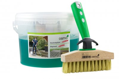 Osmo Verzorgingsprod buiten toep. Hout-ontgrijzer 2.5L Power gel met borstel