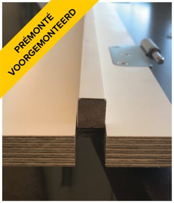 °Quick Fit dd RF30 Rechts 40.5cm 18mm mtx wbp primer voorgemonteerd 3 scharn. litto cyl. slot