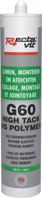 Rectavit Montagelijmen g60 pro  zwart 290 ml