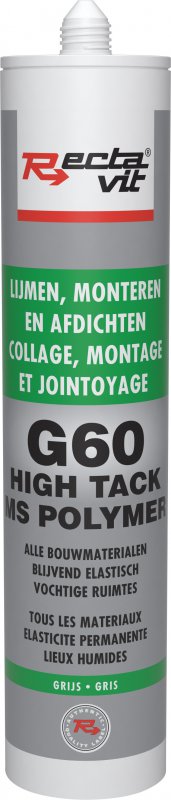 Rectavit Montagelijmen g60 pro  grijs 290 ml