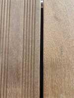 Terrasplank bangkirai 19x120 mm -gevingerlast - 1 zijde antislip (2x5V) 2800 mm lengte
