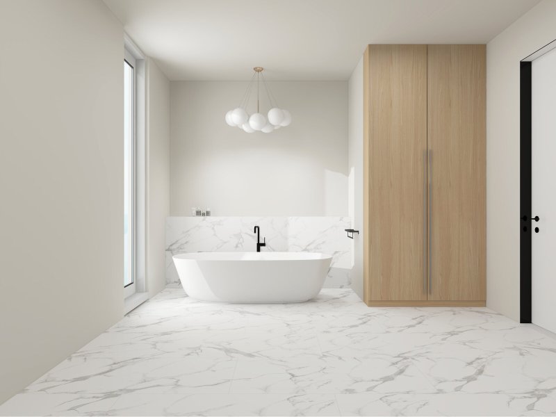 Lalegno Rigid Wall - SPC - 4.50/0.12 - 450 - STANDARD PANELS - WHITE MARBLE