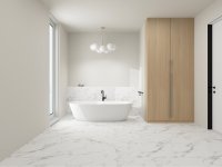 Lalegno Rigid Wall - SPC - 4.50/0.12 - 450 - STANDARD PANELS - WHITE MARBLE Lalegno Rigid Wall - SPC - 4.50/0.12 - 450 - STANDARD PANELS - WHITE MARBLE