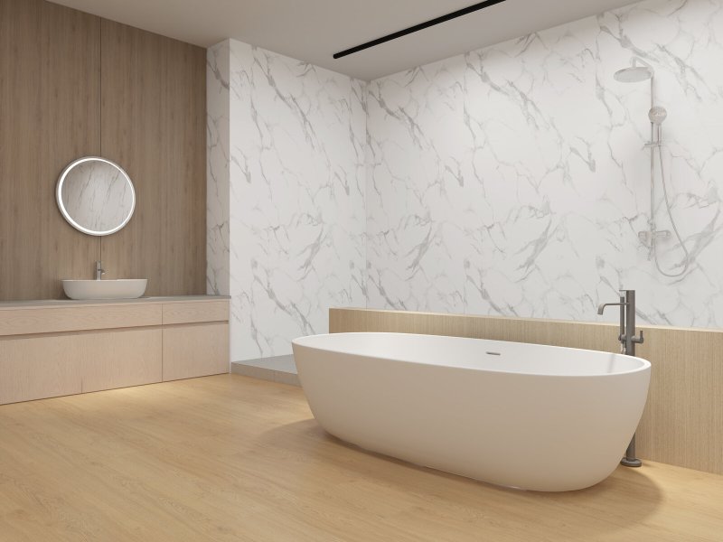 Lalegno Rigid Wall - SPC - 4/0.20 - 1200 - MEGA PANELS XXL - WHITE MARBLE