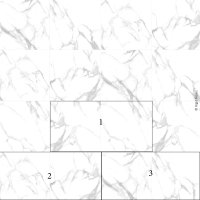 Lalegno Rigid Floor - SPC - 7/0.55 - 600 - MEGA TILES - WHITE MARBLE - CG