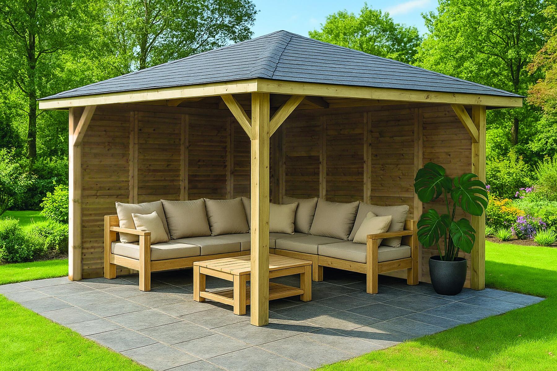 Pavilion combination 4372 x 4372 mm