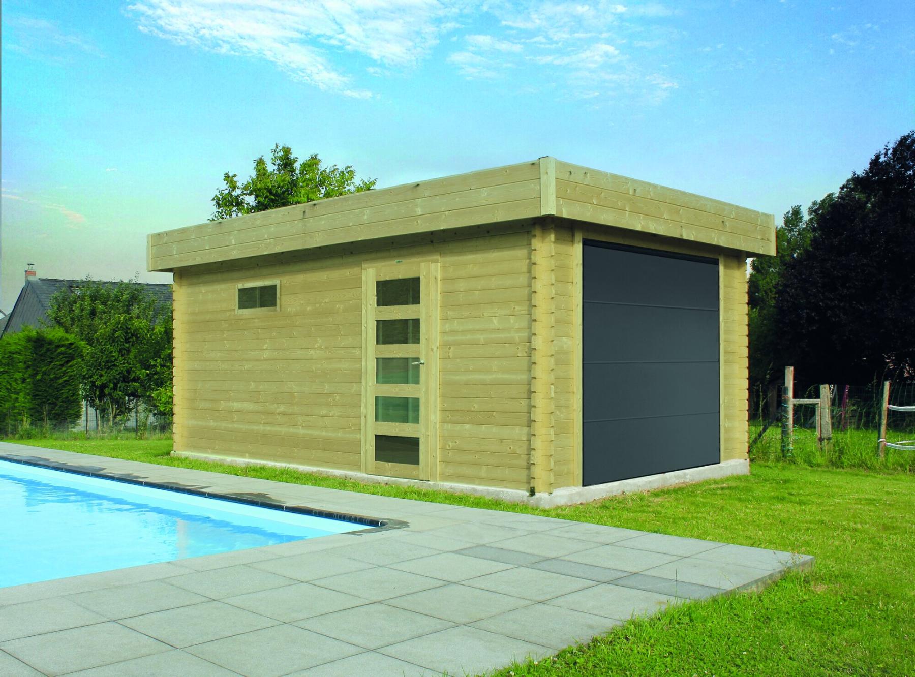 Garage modern 3580 x 5380 mm 40 mm