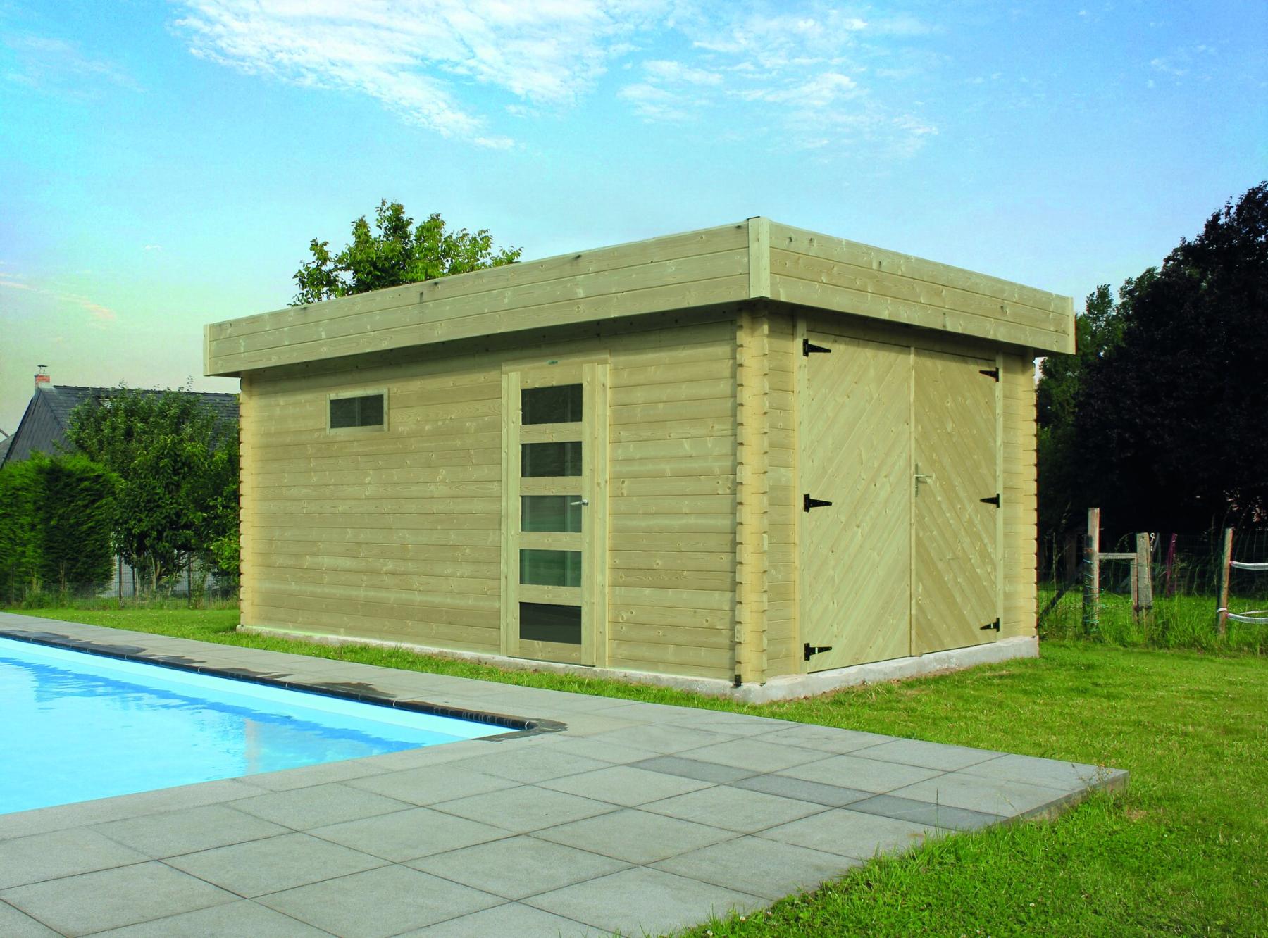 Garage modern 3580 x 5380 mm 40 mm