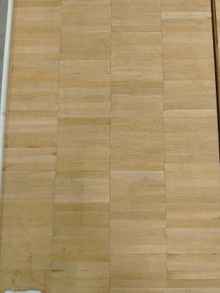 Mozaïek parallel eiken natuur massief parket 8 x 22,86 x 160 mm