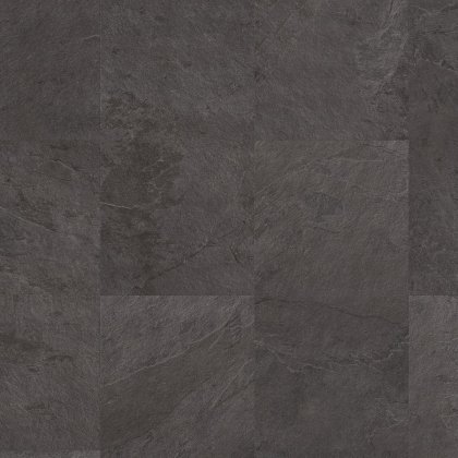 Quick-Step Alpha Vinyl Tiles Black Slate 4 mm AVSTT40035