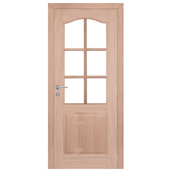 Portixx - deur tradizione eik m04 met glas (90/50) - hardhout (2015) - b:730 (3 sch.) (D00030140)