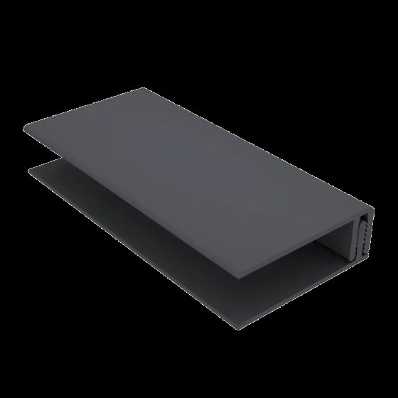 °Durasid 2-delig randprofiel 300cm  kleur 95 (Ral 7016 antraciet) (prijs per lm)