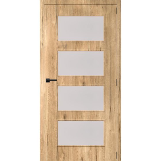 Ferro - classico - 4 glasverderling - 880(b) x 2040(h) mm (deur + kader) - links deurkruk model L of T apart bij te bestellen