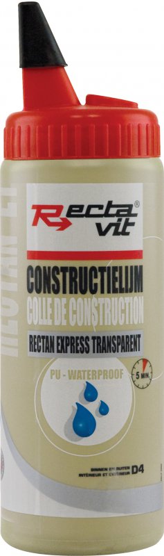 Rectavit Constructielijmen rectan express transparent   500 ml