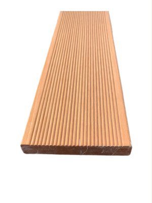Terrasplank bangkirai 21x145 mm 1 zijde antislip/ 1 zijde glad