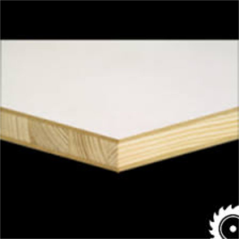 BLOKPLAAT GRENEN/MDF 5L DOUBLE CORE + LAKFOLIE 40 mm 2600 of 2800 volgens beschikbaarheid 70%PEFC certified