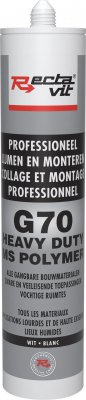 Rectavit Montagelijmen g70 pro heavy duty  wit 290 ml