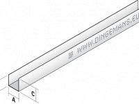 Knauf randprofiel ud 28/27/48/0.6 mm 3.00 m lengte (10st/pak)