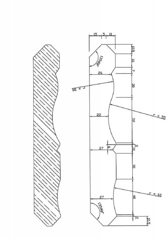 Siersponde in Dark Red meranti 31x210 mm (op bestelling)