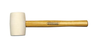 Rubber hamer hickory steel - wit 672 g