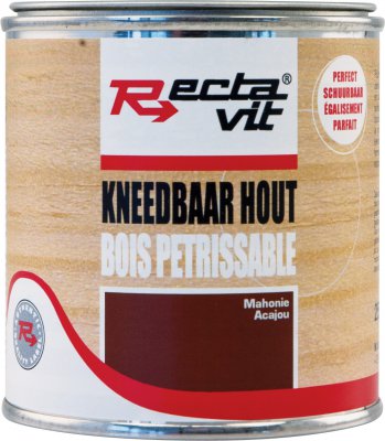 Rectavit kneedbaar hout  mahonie 250 ml