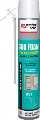 Rectavit Polyurethaanschuimen Pro 360 foam low expansion 800 ml