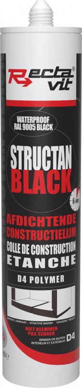 Rectavit Constructielijmen structan black 290 ml
