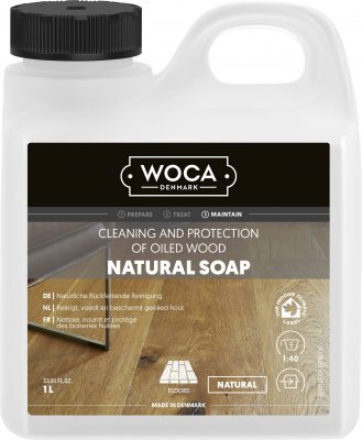 °Woca Natuur zeep voor hout Naturel 1 l  (T211)