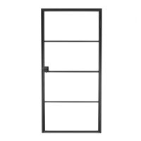 Ferro - classico - 4-glasverderling - 880(b) x 2040(h) mm (deur + kader) - rechts deurkruk model L of T apart bij te bestellen