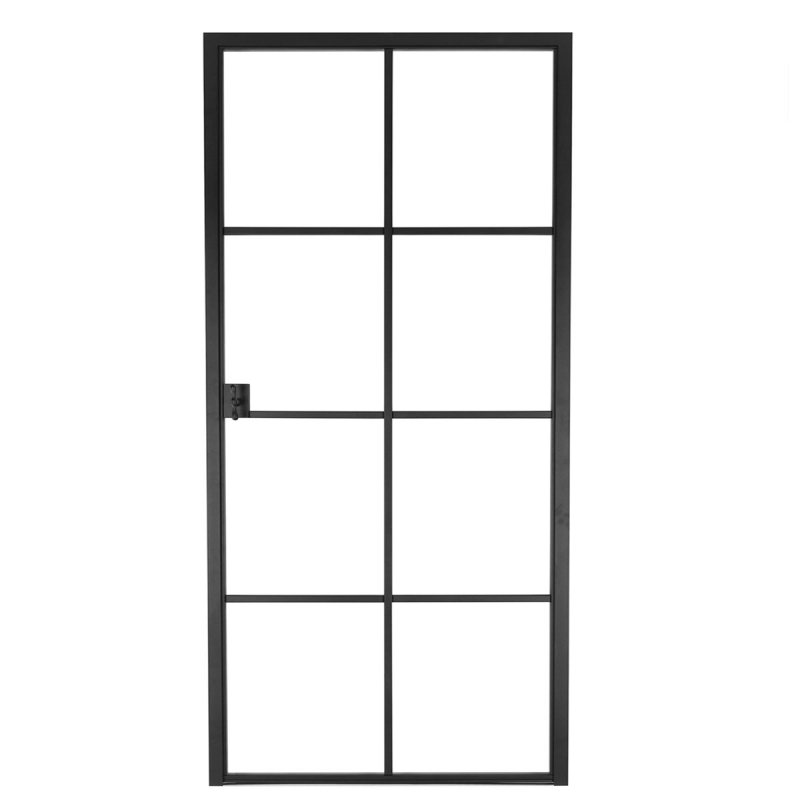 Ferro - classico - 8-glasverderling - 880(b) x 2040(h) mm (deur + kader) - rechts deurkruk model L of T apart bij te bestellen