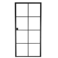 Ferro - classico - 8-glasverderling - 880(b) x 2040(h) mm (deur + kader) - rechts deurkruk model L of T apart bij te bestellen