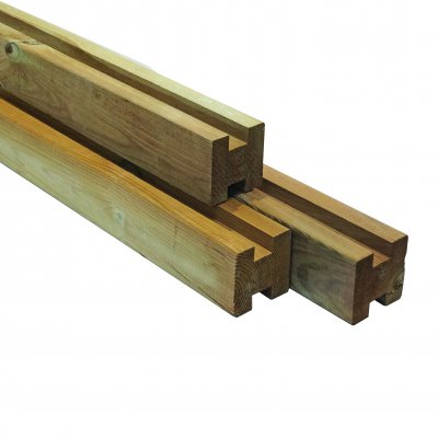 °constructiehout-gleufpalen-gleufpaal 28 mm  90x90x2700 mm tussen