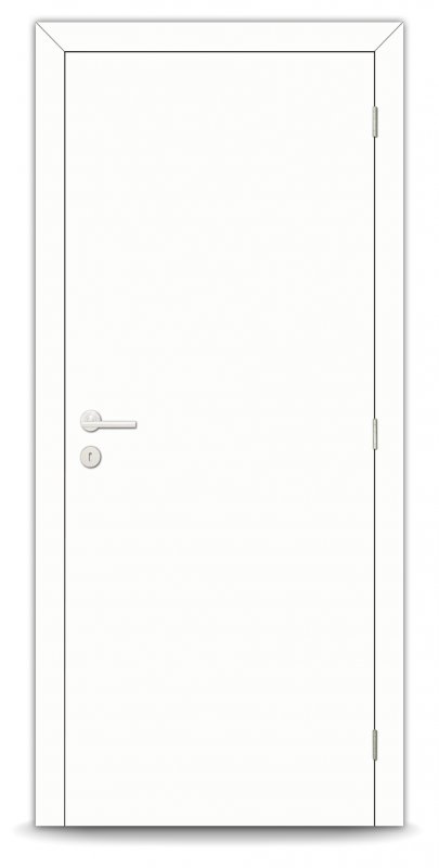 °Quick Fit 78cm L s10 litto te verven voorgemonteerd schuin 3 scharn. links tubespaan 201.5x78 cm Enkel Deurblad