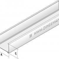 METALSTUD 100 mm VERTICAAL 2,60 m CW 100/50/0.6 mm