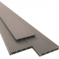 Vloerbedekking-wood plastic compound wpc-wpc plank 22x146x5000-grijs-per st