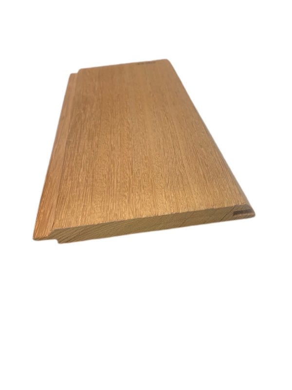 IROKO schroot 15x130  mm 4 zijden tand en groef (af te nemen per veelvoud van 5st) bruto lengte