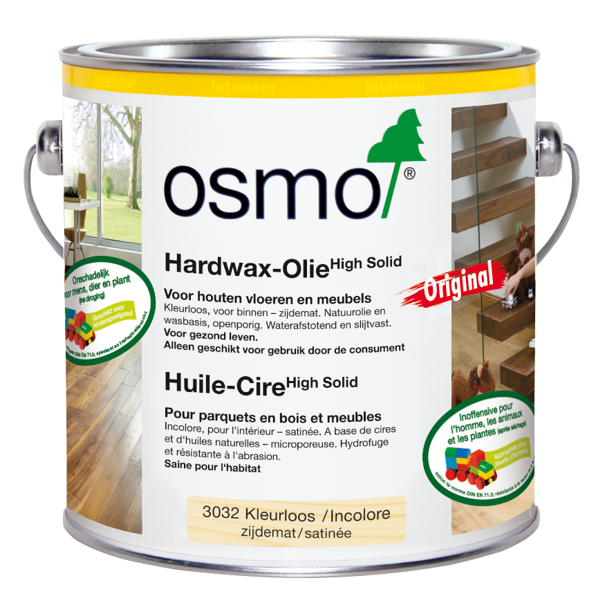 Osmo Hardwax-Olie Original 3032 Kleurloos zijde mat 2,5