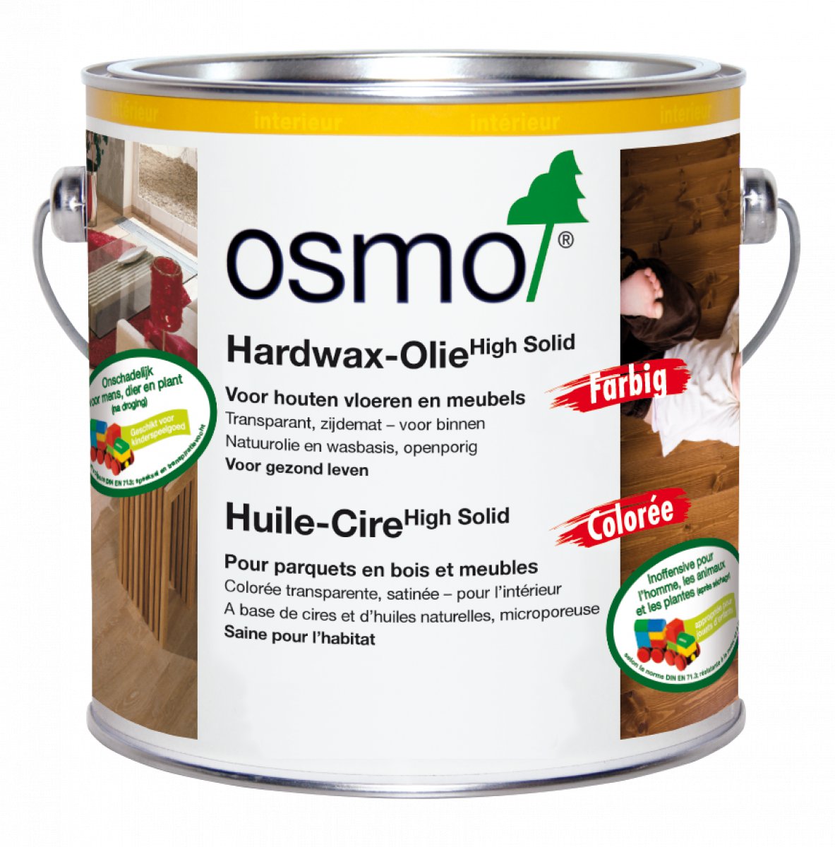Osmo Hardwax-olie 3091 Zilver 0,75 Liter - View #6