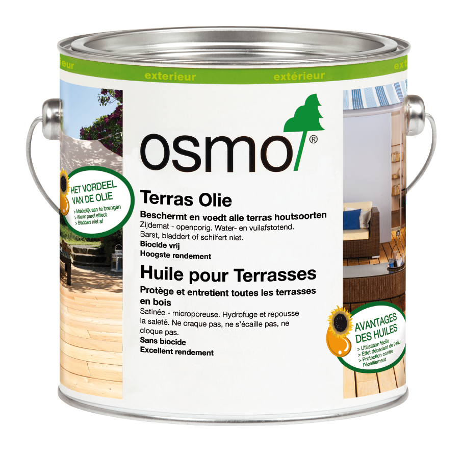 Osmo Terras Olin 14 Massaranduba olie naturel 2,50L Osmo Terras Olin 14 Massaranduba olie naturel 2,50L