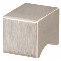 KNOP VIERKANT ALU/RVS-KLEUR 19x19 H=26MM KNOP VIERKANT ALU/RVS-KLEUR 19x19 H=26MM
