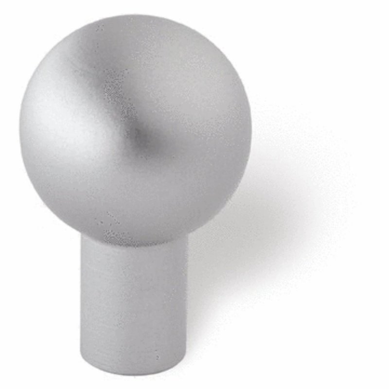 ALUMINIUM KNOP 16MM BOLVORM