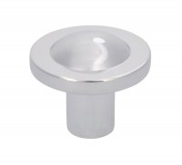 KNOP ROND 35MM GLANS VERCHROOMD