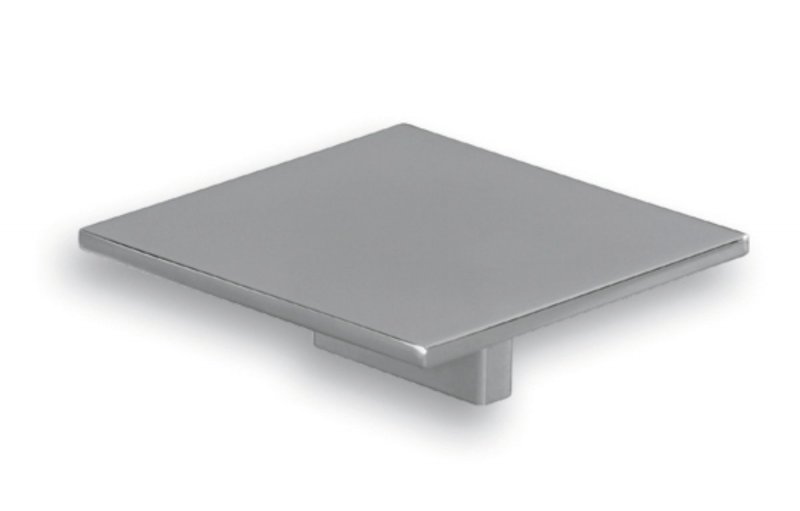 KNOP VIERKANT CHROOM 80x80x25MM AS 32MM new