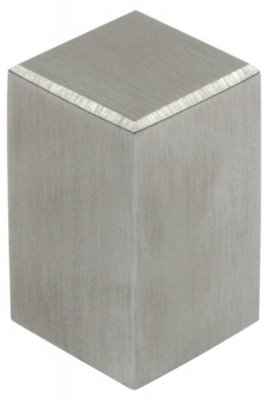 KNOP RVS VIERKANT 15MM
