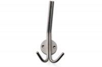JAS/HOEDHAAK DUBBEL RVS 175x48MM JAS/HOEDHAAK DUBBEL RVS 175x48MM