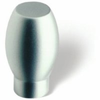 KNOP BULB ZMC MAT-VERCHROOMD 15MM H=26MM